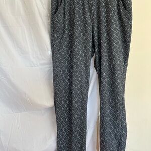 Title Nine Gray / Teal Nimblene Activewear Athleisure Jogger Ankle Pants Size M